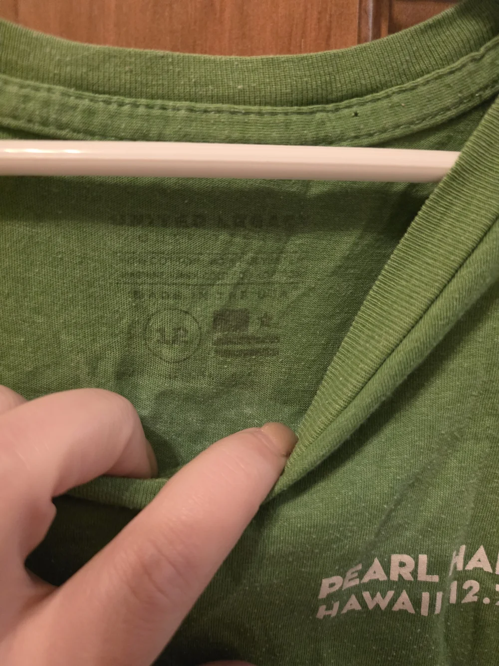 Pearl Harbor Green Kids Tee with P-40 'Keep 'Em Flying' Airplane Graphic